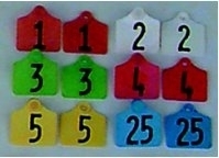 Bild 1 von Prima-Flex-Ohrmarken Gr.1 geprägt  / (Farbe:) gelb / (Nummerierung) 551-575