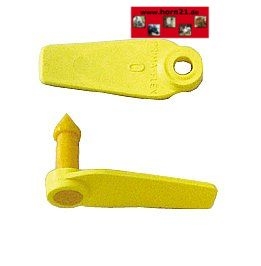 Bild 1 von Prima-Flex-Ohrmarken Gr. 0 ungeprägt  / (Farbe) orange