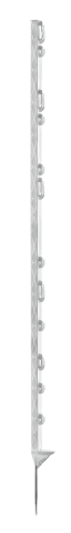 Bild 1 von Kunststoffpfahl Titan PLUS  / (Gesamthöhe:) weiß 	157 cm  	7 x Seil + 5 x Band