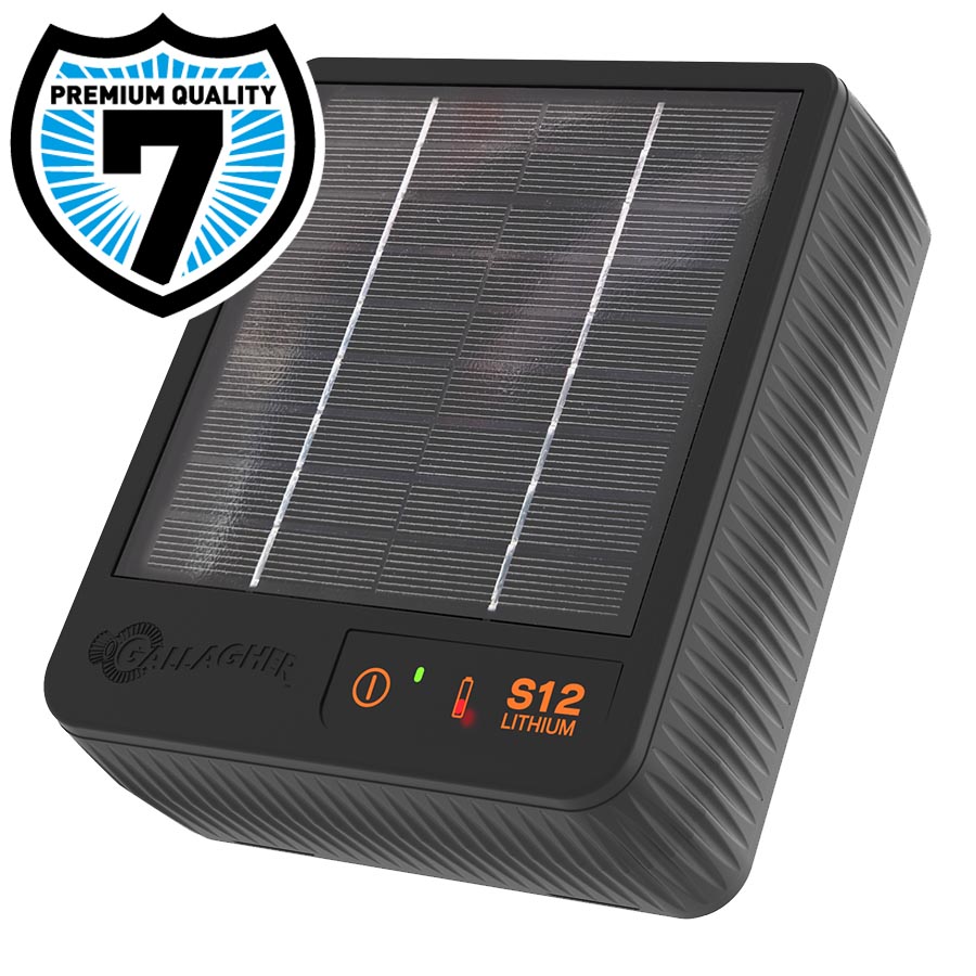 Bild 1 von Gallagher S12 Weidezaungerät/Solargerät mit Li-Akku (3.2 V - 6 Ah)