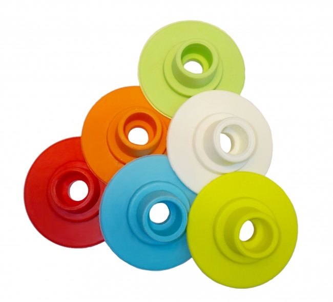 Bild 1 von Allflex-Ohrmarken Gr.0 Lochteil, neutral  / (Farbe) orange