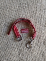 Halsband mit Wirbel 60cm  / (Farbe) rot/weiß