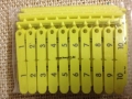 Rototag-Ohrmarken, (Tip-Tag) 50er Packung  / (Farbe:) gelb / (Nummerierung)  1-50