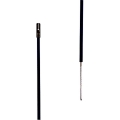 Kunststoffpfahl schwarz, 0,50M + 0,20M Spitze (10 Stück)
