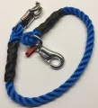 Premium Anbinder mit 2 Haken  / (Farbe:) blau