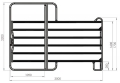 Bild 1 von Weidepanel mit Tor  / (Länge:)    300 cm