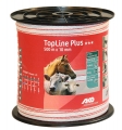 Bild 1 von TopLine Plus Weidezaunband weiß/rot, 10mm, 500 mtr.