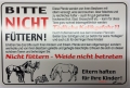 Bild 1 von Warnschild  Bitte nicht füttern!