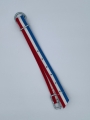 Halsgurt für Jährlinge, 110cm, 40mm breit  / (Farbe:) blau-weiß-rot
