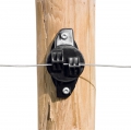 W-Isolator schwarz für Draht (25)