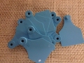 Allflex-Ohrmarken  Gr.2  Lochteil, neutral  / (Farbe) blau
