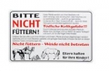 Bild 2 von Warnschild  Bitte nicht füttern!