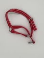 Halfter mit Zugband, Gr. 7  / (Farbe) rot mit weiße Streifen