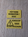 Bild 2 von Warnschild  / (Beschriftung) Füttern verboten