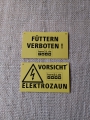 Bild 2 von Warnschild  / (Beschriftung) Vorsicht Elektrozaun