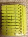 Rototag-Ohrmarken, (Tip-Tag) 50er Packung  / (Farbe:) gelb / (Nummerierung) 151-200